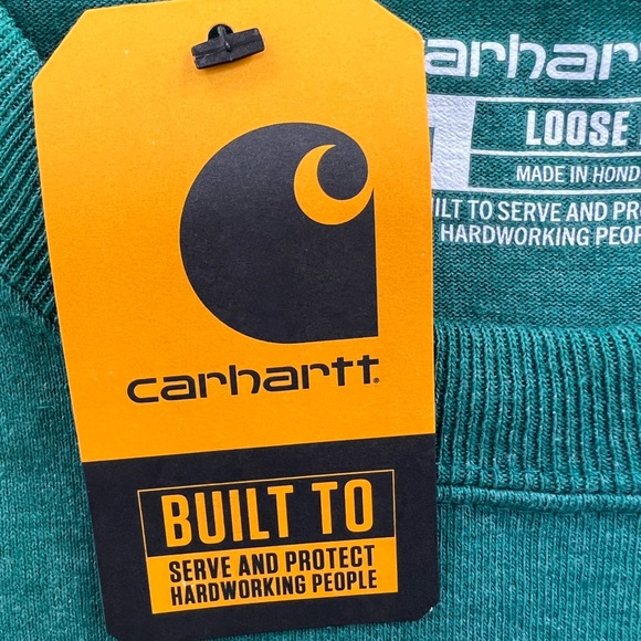 ⭐️CARHARTT💯, FOREST. GREEN, MEDIUM, LOOSE FIT, SHORT SLEEVES, T-SHIRT - Picture 10 of 14